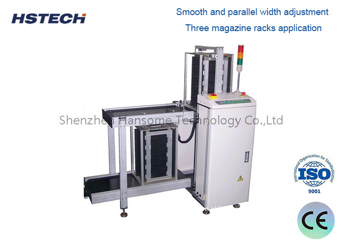 Touch Screen PLC Control System PCB Unloader Handling Equipment with 6 Magazines Loading Capability