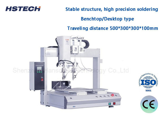 High Precision and Stable Structure Automatic Soldering Robot for PCB Panels