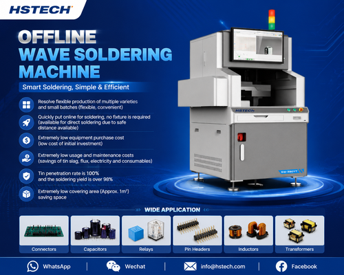 नवीनतम कंपनी ब्लॉग के बारे में HSTECH Offline Selective Wave Soldering Machine | Efficient PCB Soldering Solution
