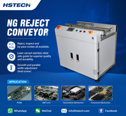 नवीनतम कंपनी ब्लॉग के बारे में Ergonomic Variable-Speed NG PCB Separation Conveyor Hits Market from Hansome Technology