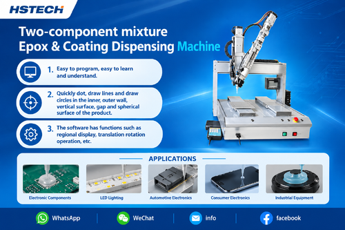 नवीनतम कंपनी ब्लॉग के बारे में New Table‑Top Two‑Component AB Glue Dispensing Machine Released for Precision Industrial Adhesive Applications