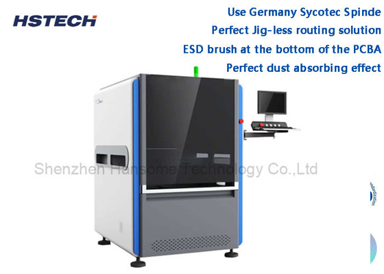 अच्छी कीमत जर्मनी Sycotec Spinde परफेक्ट जिग-लेस रूटिंग सॉल्यूशन इनलाइन पीसीबीए रूटर मशीन ऑनलाइन