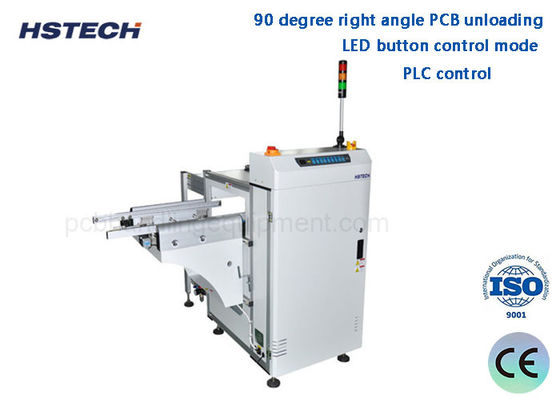 अच्छी कीमत 390 मिमी चौड़ाई 3 मैगज़ीन 20M/Min 90 डिग्री एलईडी बटन स्वचालित पीसीबी अनलोडर ऑनलाइन
