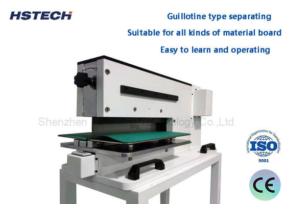 अच्छी कीमत नई स्थिति पीसीबी डिपैनलिंग उपकरण शक्तिशाली कम तनाव वी कट रैखिक ब्लेड वायवीय पीसीबी अलग मशीन ऑनलाइन