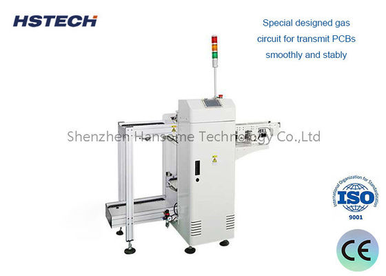 अच्छी कीमत एल-आर या आर-एल पीसीबी अनलोडर स्वचालित पत्रिका पीसीबी हैंडलिंग उपकरण बेल्ट कन्वेयर के साथ ऑनलाइन