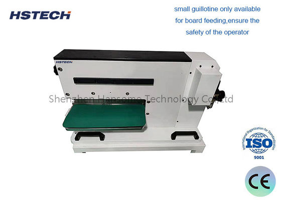 अच्छी कीमत सुरक्षित और सटीक काटने के लिए सीई प्रमाणित गुइलोटिन प्रकार पीसीबी डिपैनलिंग उपकरण ऑनलाइन