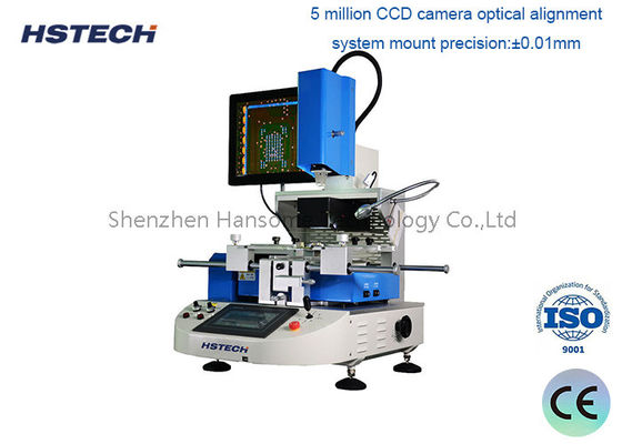 अच्छी कीमत स्वतंत्र 3 हीटिंग जोन बीजीए रिवर्किंग स्टेशन एसएमईएमए सिग्नल के साथ पीसीबी हैंडलिंग उपकरण ऑनलाइन