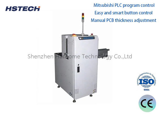 अच्छी कीमत AC220V मित्सुबिशी पीएलसी SMEMA सिग्नल लाइट पीसीबी मैनुअल पीसीबी मोटाई समायोजन के साथ नंगे बोर्ड लोडर ऑनलाइन