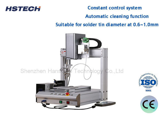 पीसीबी रोबोट सोल्डरिंग मशीन एकल बिस्तर 0.8 मिमी सोल्डर टिप मैनुअल प्रोग्रामिंग