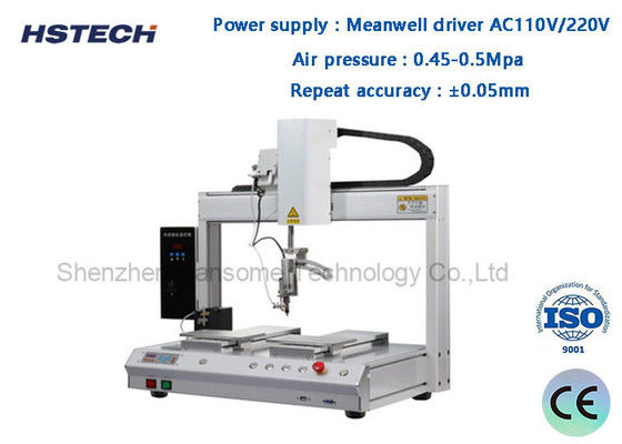 अच्छी कीमत सिंगल हेड डबल प्लेटफार्म तापमान नियंत्रण 5अक्ष ऑटोमैटिक सोल्डरिंग रोबोट HS-S5331R ऑनलाइन