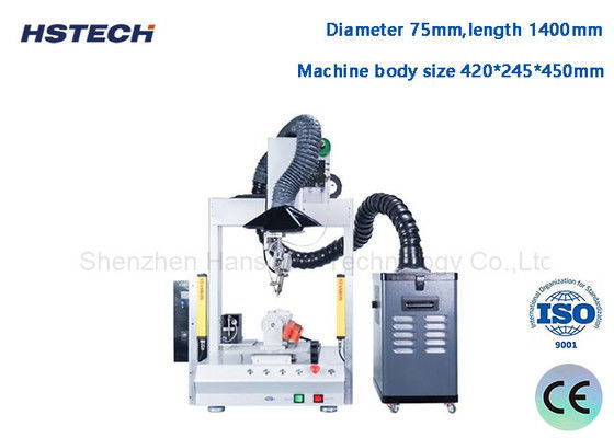 वायु शुद्धिकरण के लिए स्मोग क्लीनर के साथ स्वचालित डेस्कटॉप सोल्डरिंग रोबोट HS-S331RA