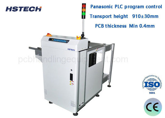 अच्छी कीमत 90 डिग्री स्पेस-सेविंग पीसीबी मैगज़ीन अनलोडर पीएलसी कंट्रोल के साथ एसएमटी लाइनों के लिए ऑनलाइन