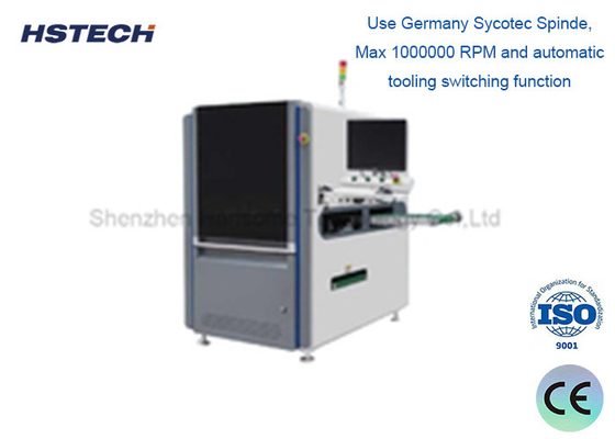 अच्छी कीमत ATE परीक्षण के लिए Sycotec स्पिंडल के साथ माप स्तर प्रकाश स्रोत पीसीबी रूटर मशीन ऑनलाइन