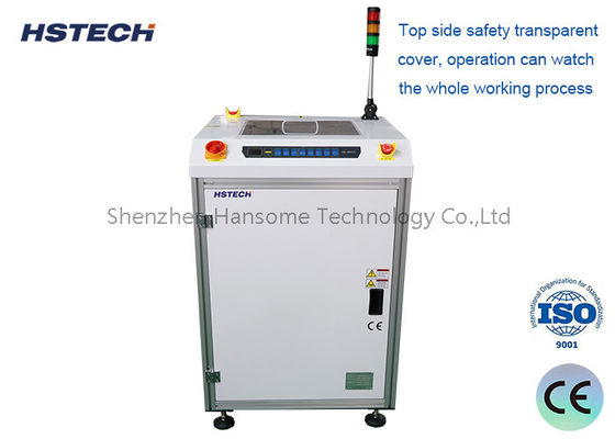 एलईडी बटन नियंत्रण लचीला फिक्स्ड रेल अवलोकन विंडो पीसीबी टर्न कन्वेयर