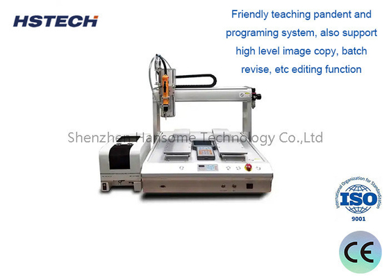 अच्छी कीमत कुशल 4 अक्ष पेंच लॉकिंग Mach. w/ डबल स्टेशन, M1-M6, 500*300*300*100mm ऑनलाइन