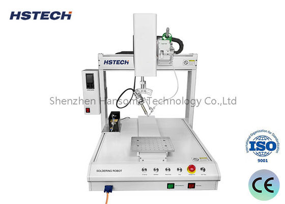 सफाई और पोजिशनिंग के साथ औद्योगिक उत्पादन के लिए डेस्कटॉप ऑटोमैटिक सोल्डरिंग रोबोट